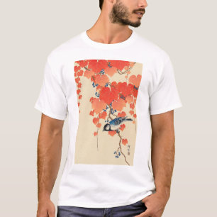 赤い蔦に鳥, 古邨 Bird on Red Ivy, Koson, Ukiyo-e T-Shirt