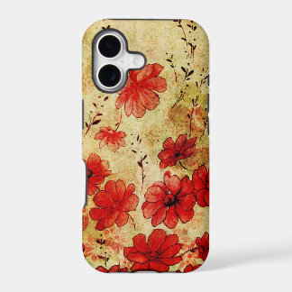 赤くグランジな花のiPhone 5 iPhone 17 Case