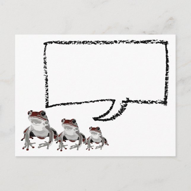 赤カエル　ポストカード POSTCARD (Front)