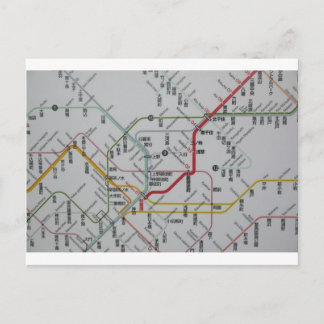 路線図　JAPAN POSTCARD