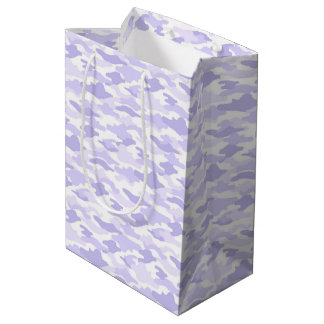 迷彩　パープル  ミディアムペーパーバッグ MEDIUM GIFT BAG