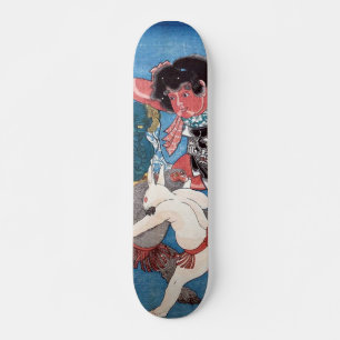 金太郎と動物,国芳 Kintaro & Animals, Kuniyoshi, Ukiyo-e Skateboard Deck