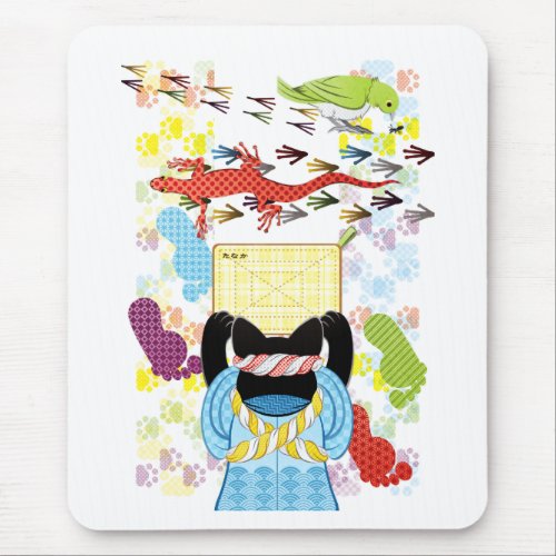 雑巾がけと足跡（リメイク） MOUSE PAD