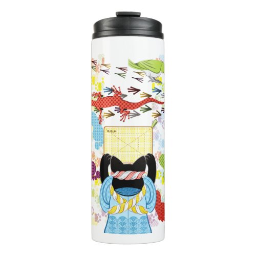 雑巾がけと足跡（リメイク） THERMAL TUMBLER