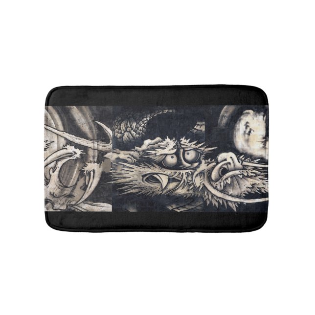 雲龍図, 曾我蕭白 Dragon with Cloud, Sumi-e Bathroom Mat (Front)