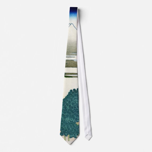 青山円座松, 北斎 View Mt.Fuji from Aoyama, Hokusai, Ukiyo Tie (Front)