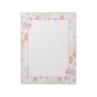 飾り罫線用紙＜桃＞[pk11] notepad