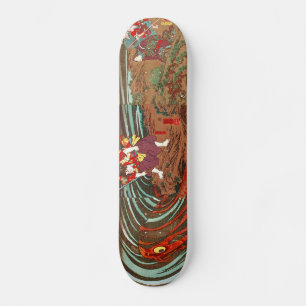 鬼若丸の鯉退治,国芳 Monster Carp, Kuniyoshi, Ukiyo-e Skateboard