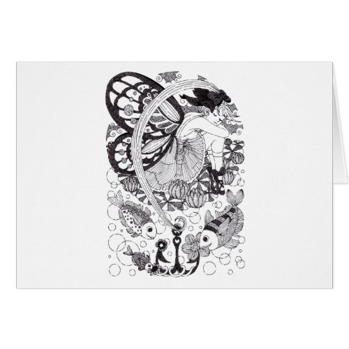 魚釣り少女（Girl fishing） Cards