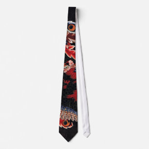 鳳凰図, 北斎 Chinese Phoenix, Hokusai, Art Neck Tie