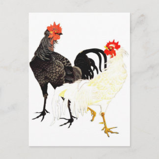 鶏 伊藤若冲 ニワトリ にわとり 日本画 POSTCARD