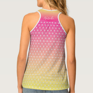 麻の葉 ASANOHA   Japanese traditional KIMONO pattern Tank Top