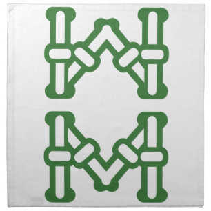 麻雀牌 8索 / EIGHT OF BAMBOOS -MAHJONG TILE- CLOTH NAPKIN