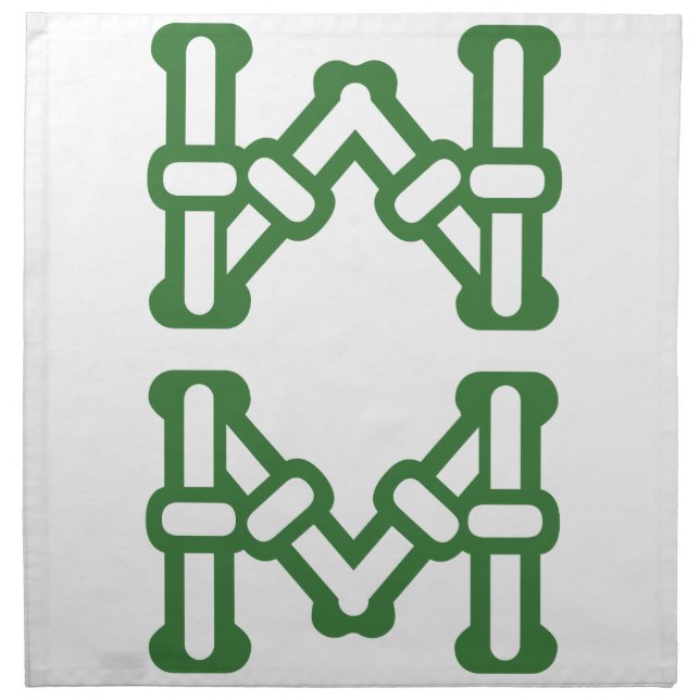 麻雀牌 8索 / EIGHT OF BAMBOOS -MAHJONG TILE- CLOTH NAPKIN (Front)