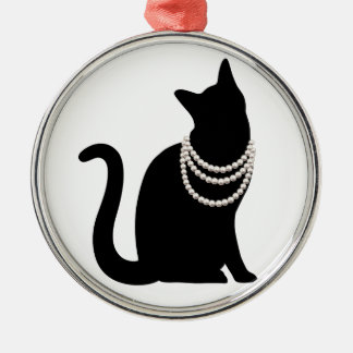 黒猫と宝石　セラミックオーナメント METAL ORNAMENT