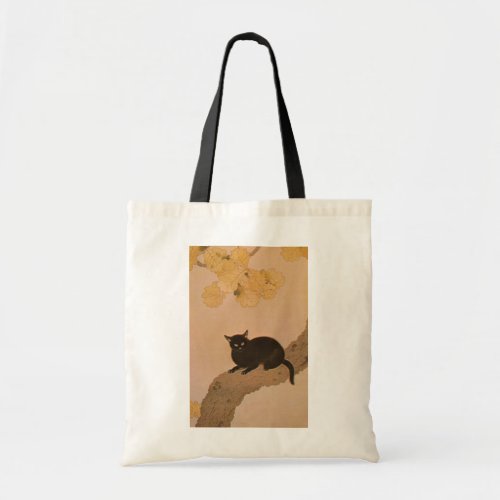 黒猫 春草 Black Cat Shunsō Tote Bag
