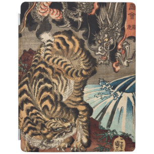 龍虎, 国芳 Tiger & Dragon, Kuniyoshi, Ukiyo-e iPad Smart Cover