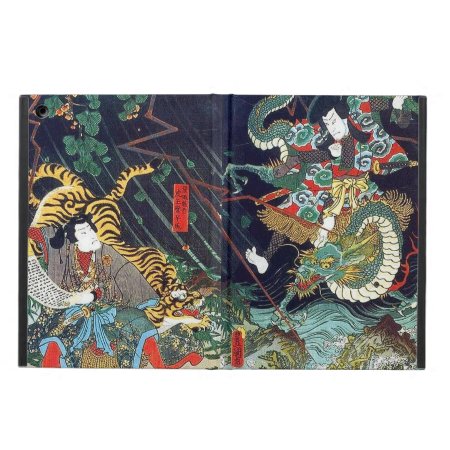龍虎, 豊国 Dragon & Tiger, Toyokuni, Ukiyo-e Case For Ipad Air