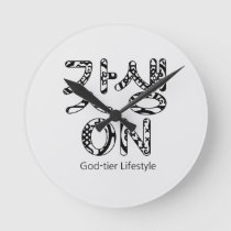 갓생 On – God-tier Lifestyle Round Clock [3]