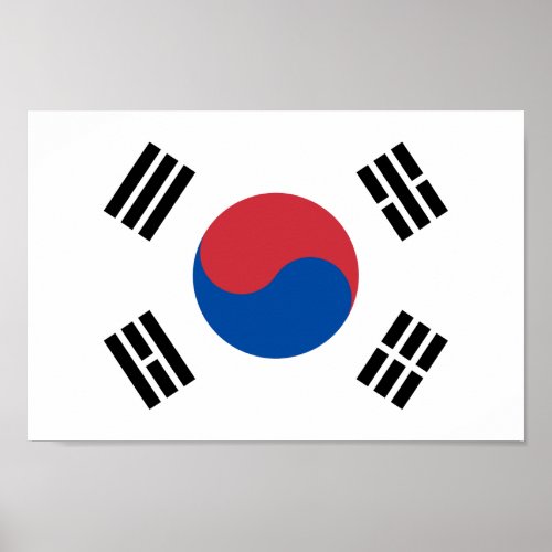 대한민국의 국기 _ 대한민국의 나라문장 _ Flag of South Korea Poster