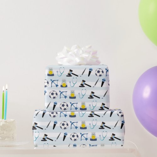 돌잡이 Doljabi Korean 1st Birthday Boy  Wrapping Paper