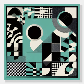 민트패턴 액자 FOAM BOARD