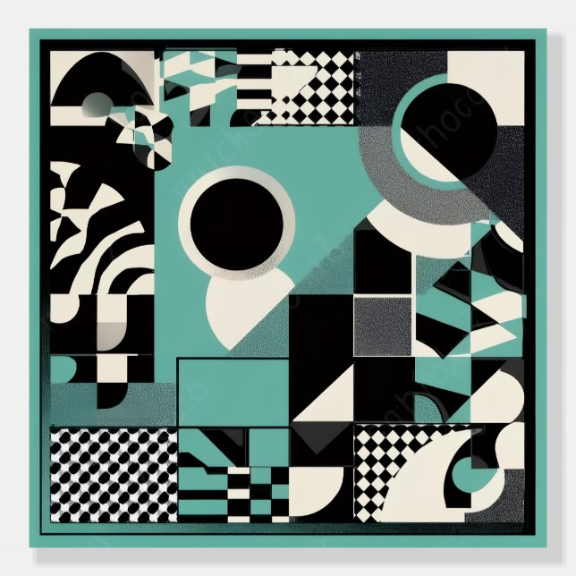 민트패턴 액자 FOAM BOARD (Front)