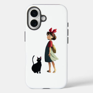 소녀와 고양이 핸드폰  iPhone 16 CASE
