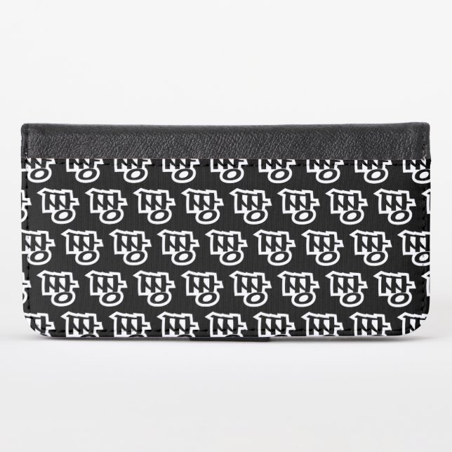 짱 JJANG - The BEST ~ Korean Slang Hangul Language iPhone Wallet Case (Front (Horizontal))