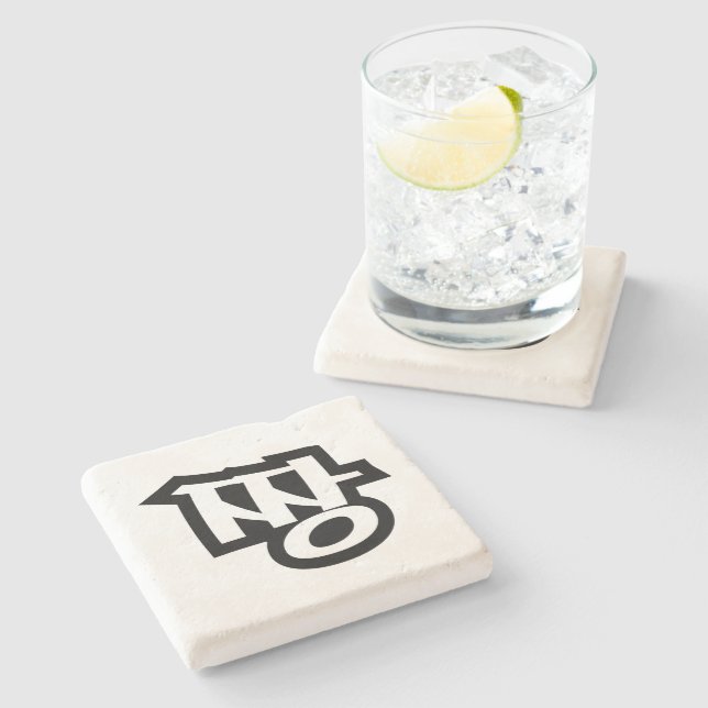 짱 JJANG - The BEST ~ Korean Slang Hangul Language Stone Coaster (Side)