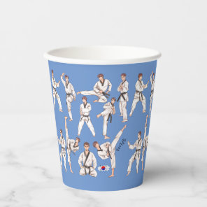 태권도 Taekwondo Korean Martial Art Paper Cups