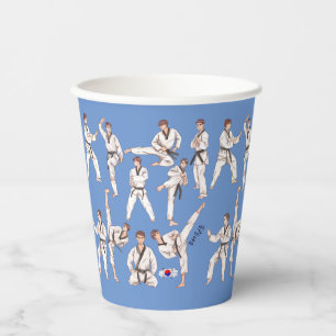 태권도 Taekwondo Korean Martial Art Paper Cups