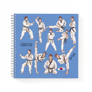 태권도 Taekwondo Martial Art 5 Tenets Personalized Notebook