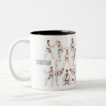 태권도 Taekwondo Martial Art 5 Tenets Personalized Two-Tone Coffee Mug