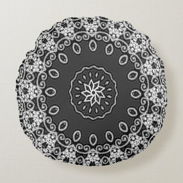 ＶＩＮＴＡＧＥ ＬＡＣＥ ROUND PILLOW (Front)