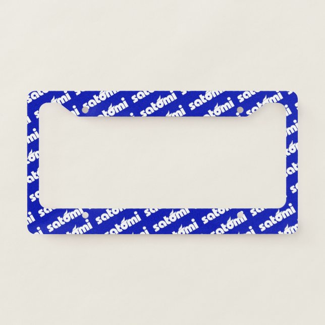 ｓａｔｏｍｉ ｂｌｕｅゃゆ license plate frame (Front)
