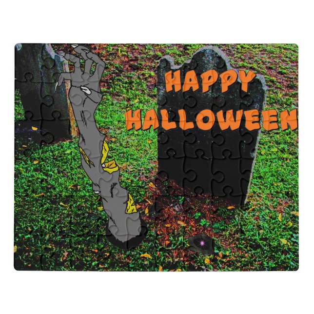 𝐙𝐨𝐦𝐛𝐢𝐞 𝐑𝐢𝐬𝐢𝐧𝐠 Halloween Puzzle (Puzzle Horizontal)