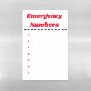 Search for emergency contact magnets Fridge