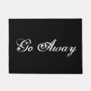 Search for funny go away doormats Black
