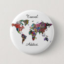 Search for world map buttons Traveling