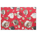 Search for funny christmas fabric Cat