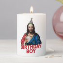 Search for funny birthday candles Santa