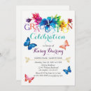 Search for butterfly graduation invitations High school