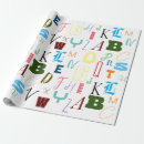 Search for back to school wrapping paper Letters