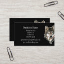 Search for wolf business cards Wildlife