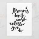 Search for motivational quotes for work postcards Dreams