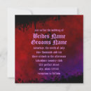Search for purple gothic wedding invitations Red