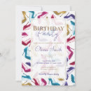 Search for gold high heel shoe invitations Watercolor