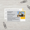 Search for earthmoving business cards Customer