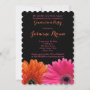 Search for pink orange graduation invitations Floral